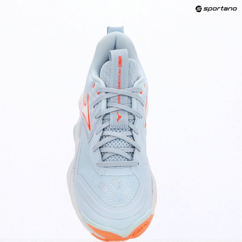 Női röplabda cipő Mizuno Wave Momentum Elite blue finch/white/lava orange 9