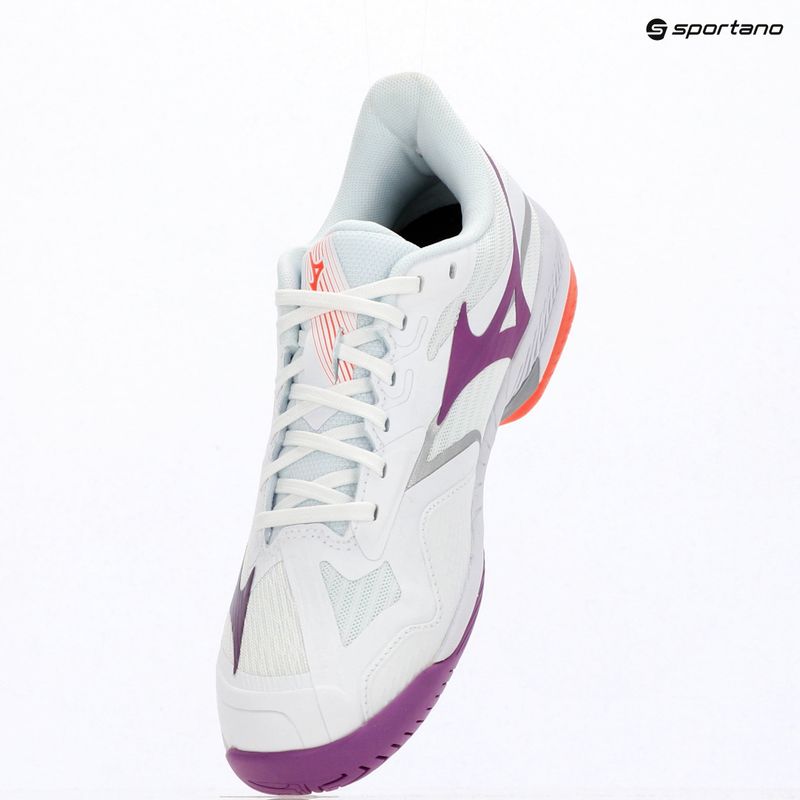 Női teniszcipő Mizuno Wave Exceed Court AC white/dahlia/lava orange 9