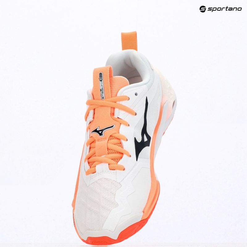 Kézilabda cipő Mizuno Wave Stealth Neo 2.1 white/black/flamingo coral 14