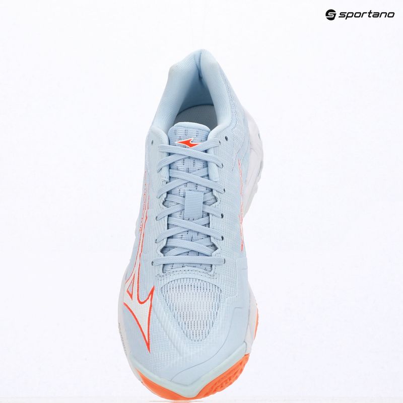 Női röplabda cipő Mizuno Wave Lightning Elite blue finch/white/lava orange 9
