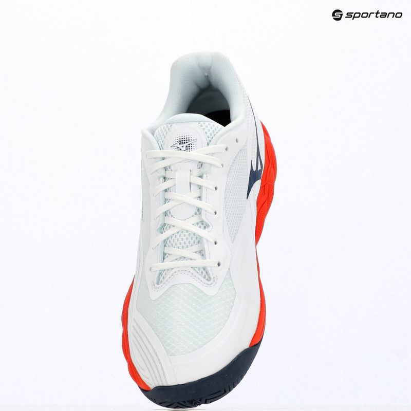 Férfi teniszcipő Mizuno Wave Enforce Court 2 AC white/insignia blue/orange 9