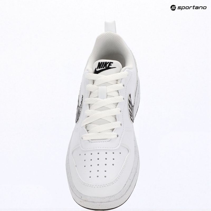 Gyermekcipő Nike Court Borough Low white/black 10