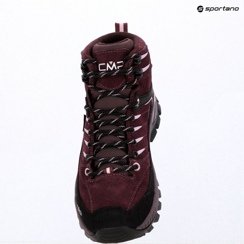 Női túracipők CMP Rigel 2.0 Mid Waterproof plum/soft pink 9