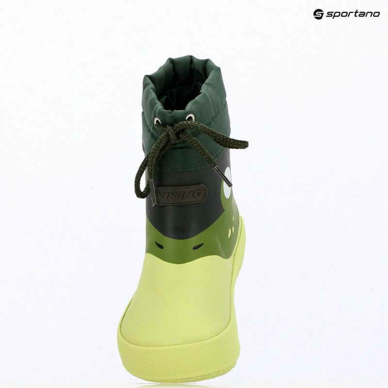 Gyerek gumicsizma Viking Alv Barefoot Paw Print light green/green 8