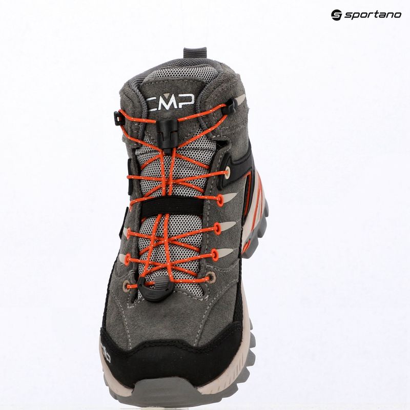 Gyermek túracipők CMP Rigel 2.0 Mid Waterproof grey/brick 9