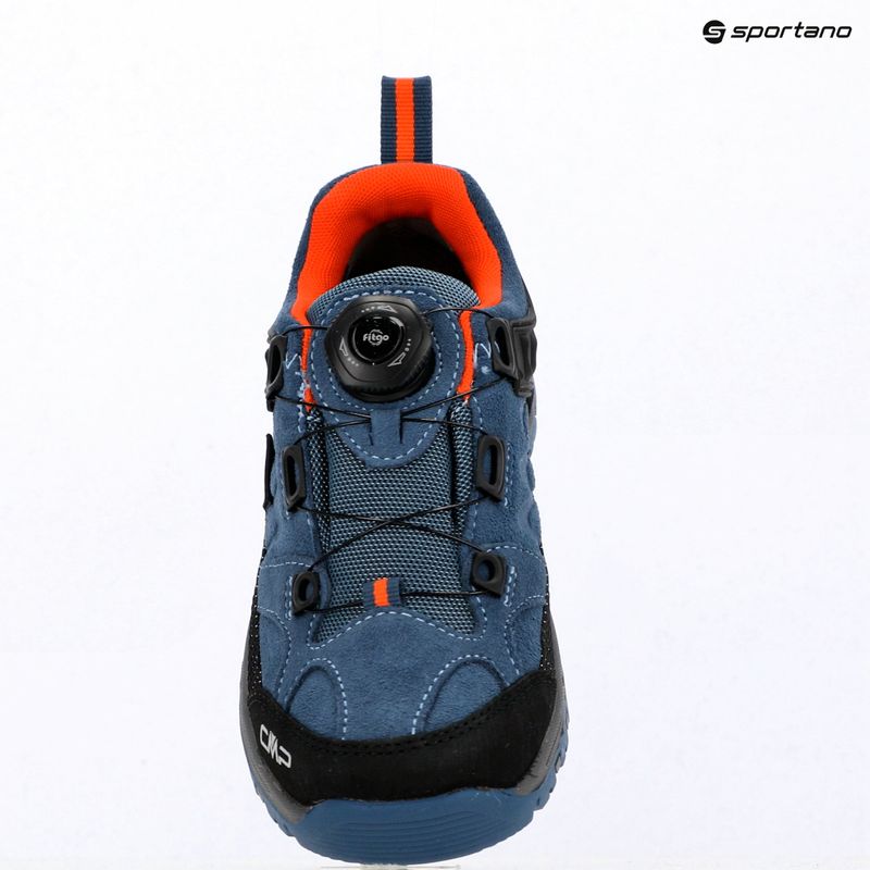 Gyermek túracipők CMP Kiruna Low FitGo Waterproof bluestone/arancio 9