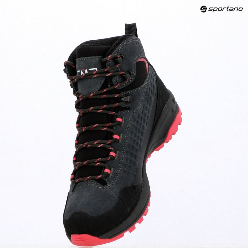 Női túracipők CMP Vertyx Mid Waterproof grey/fuxia 9
