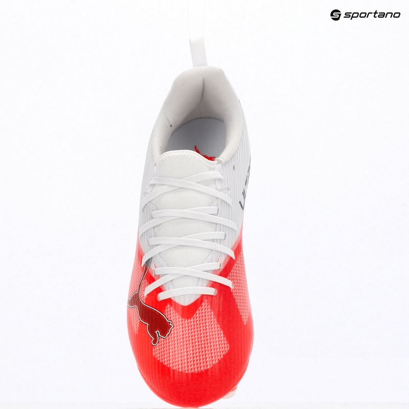 Gyermek focicipők PUMA Ultra 7 Match FG/AG Jr ultra red/puma black/puma white 9