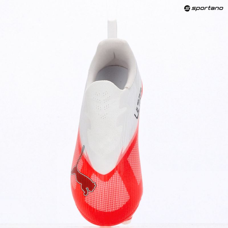 Gyermek focicipők PUMA Ultra 7 Match LL FG/AG Jr ultra red/puma black/puma white 9