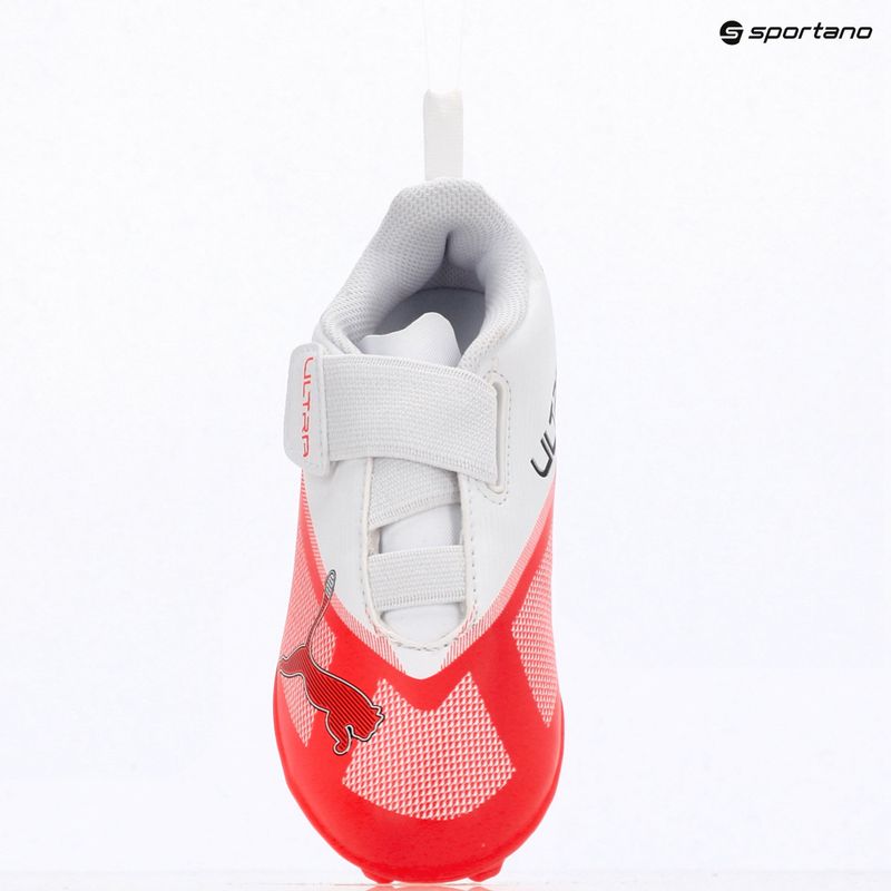 Gyermek focicipők PUMA Ultra 7 Play V FG/AG RB Jr ultra red/puma black/puma white 9