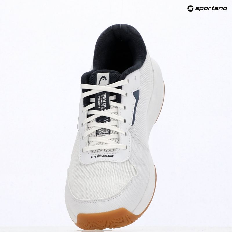 Férfi teniszcipő HEAD Revolt Court 5.0 Indoor white/blueberry 9