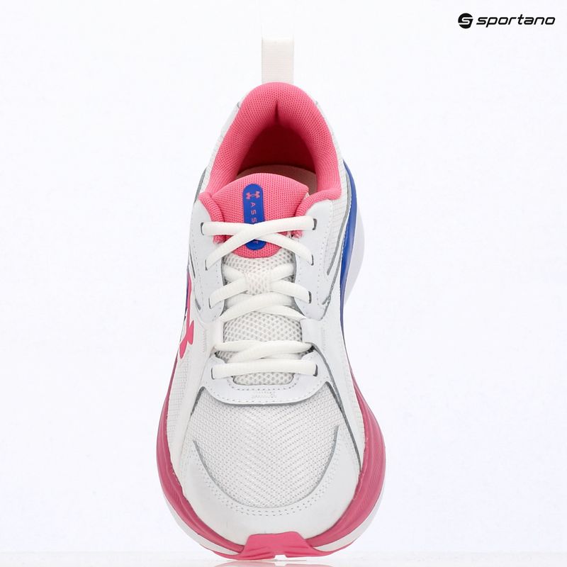 Női futócipők Under Armour Assert 11 white/pink frenzy/pink frenzy 9