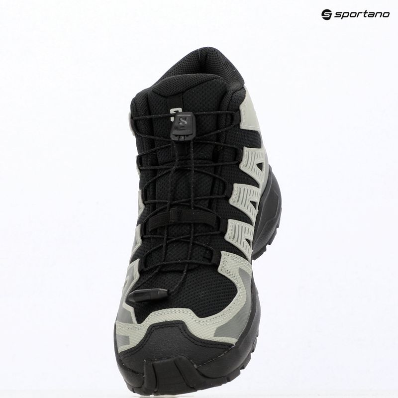 Gyermek kirándulócipők Salomon XA PRO MID Waterproof black/sedona sage 14