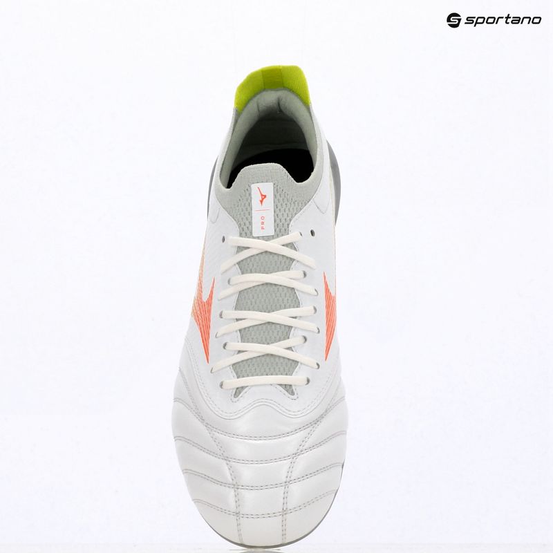 Futballcipő Mizuno Morelia Neo V β Pro FG white/lava orange/evening primrose 4