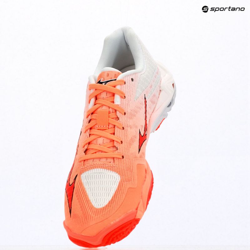 Röplabda cipő Mizuno Wave Lightning Elite flamingo coral/lava orange/white 7