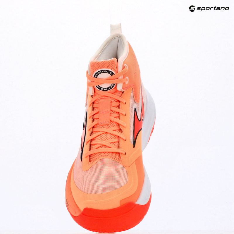 Röplabda cipő Mizuno Neo Jump Mid flamingo coral/lava orange/white 7