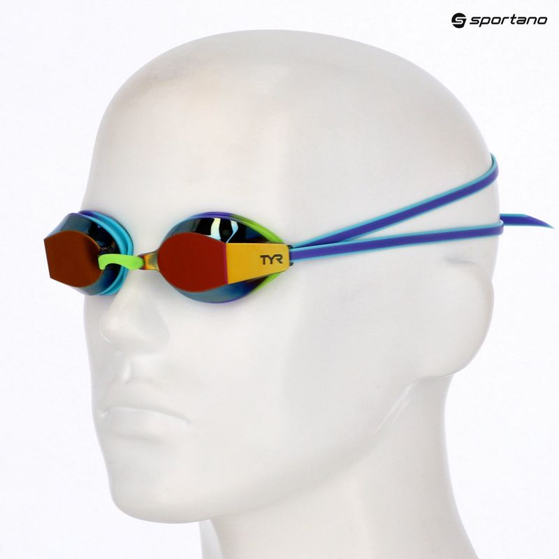 Gyerek úszószemüveg TYR Blackops 140 Ev Racing Mirrored purple/multi 6