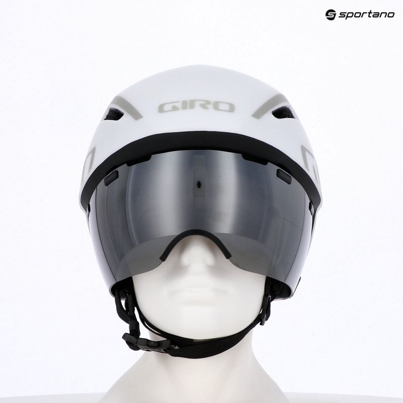 Kerékpáros sisak Giro Aerohead MIPS matte white silver 3