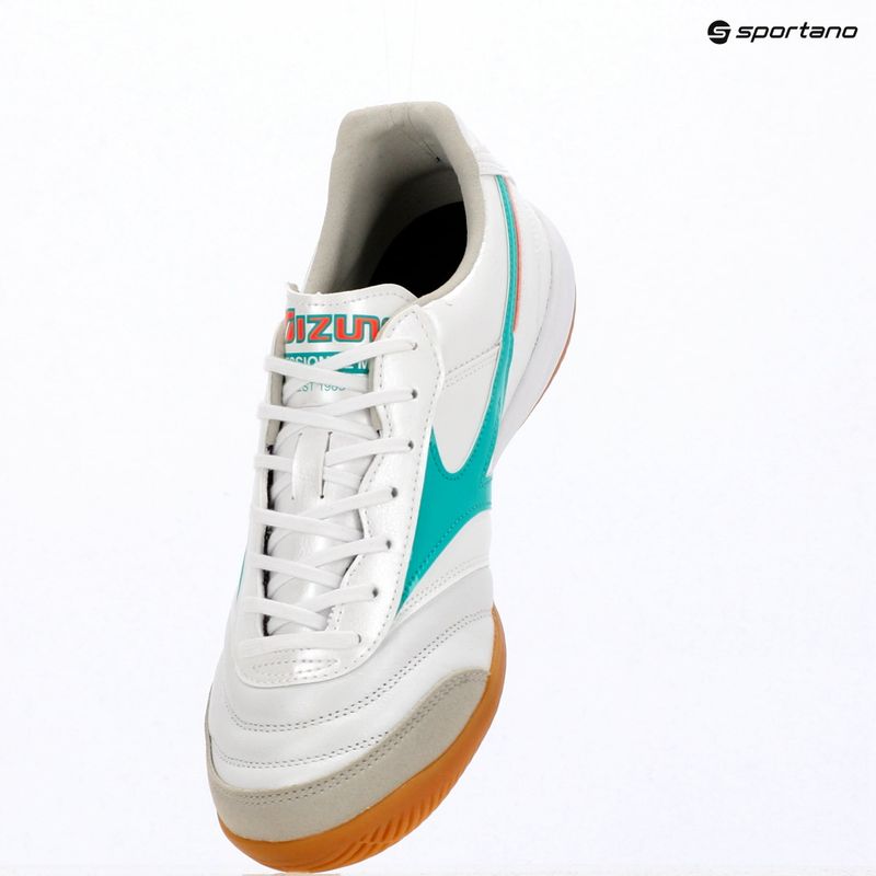 Futballcipő Mizuno Morelia Sala Elite IN white/arcadia/lava orange 4