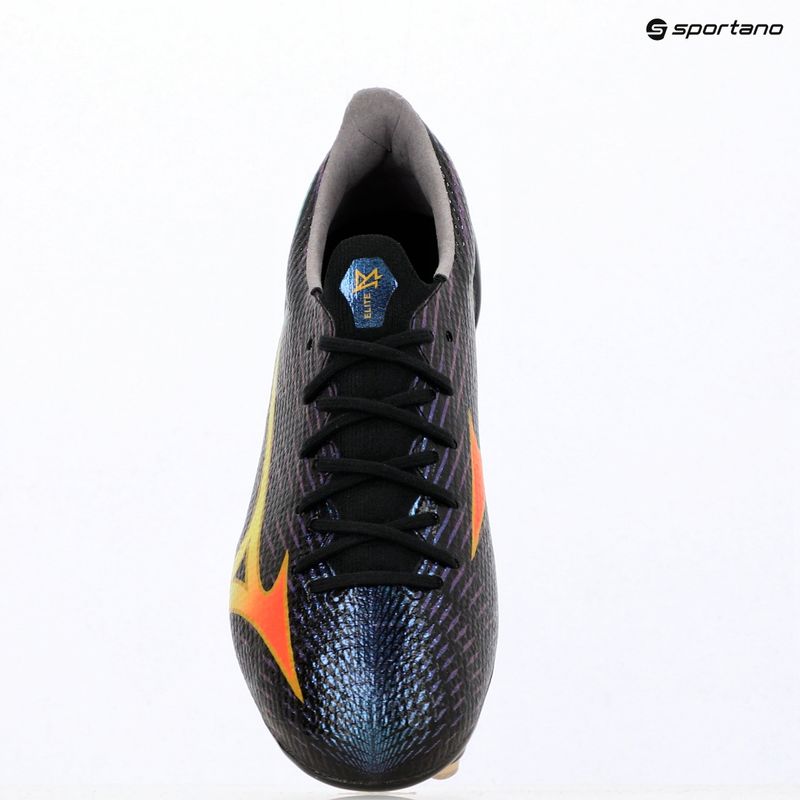 Futballcipő Mizuno Alfa III Elite Mix black/lava orange/evening primrose 7