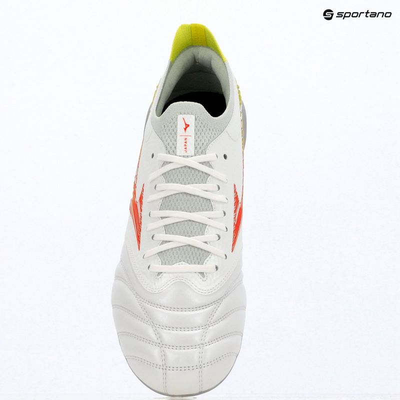 Futballcipő Mizuno Morelia Neo V β Japan AG white/lava orange/evening primrose 7