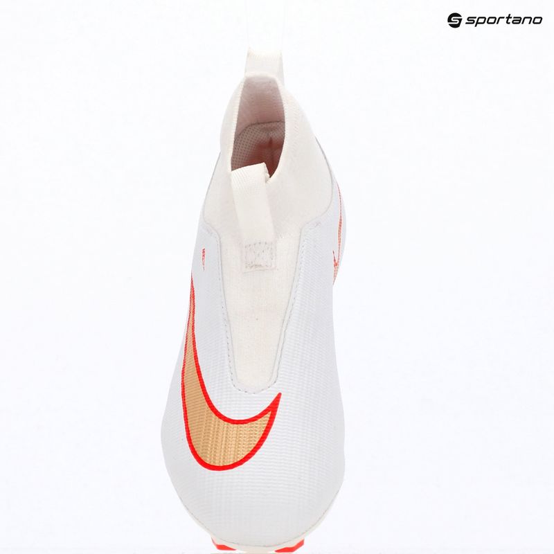 Gyermek focicipők Nike Jr. Mercurial Superfly 11 Academy white/bright crimson/blur 9