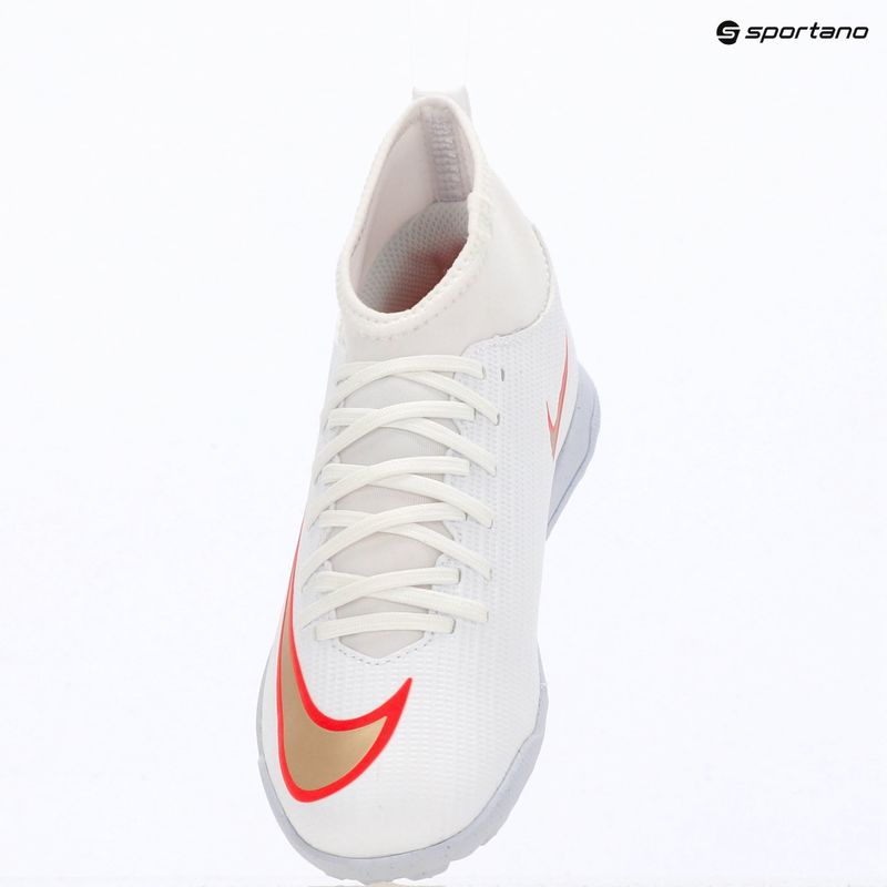 Gyermek focicipők Nike Jr. Mercurial Superfly 11 Club white/bright crimson/blur 8