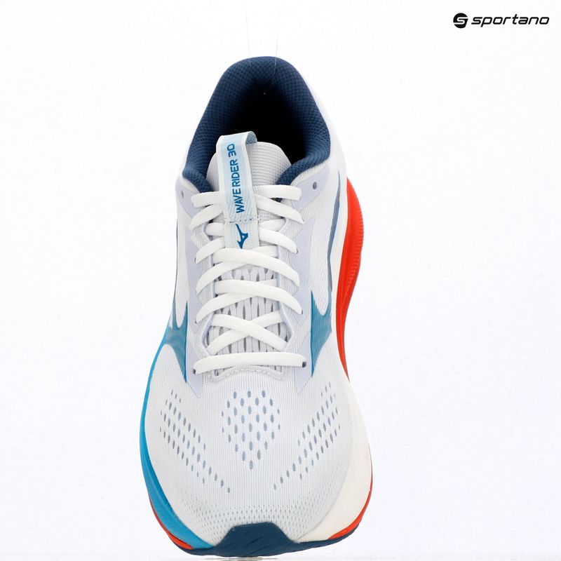 Férfi futócipők Mizuno Wave Rider 30 white/blue jewel/orange 8