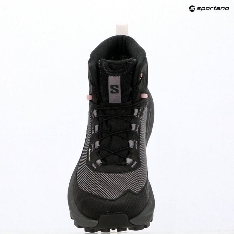 Női kirándulócipők Salomon Genesis Mid GTX black/dawn pink 19