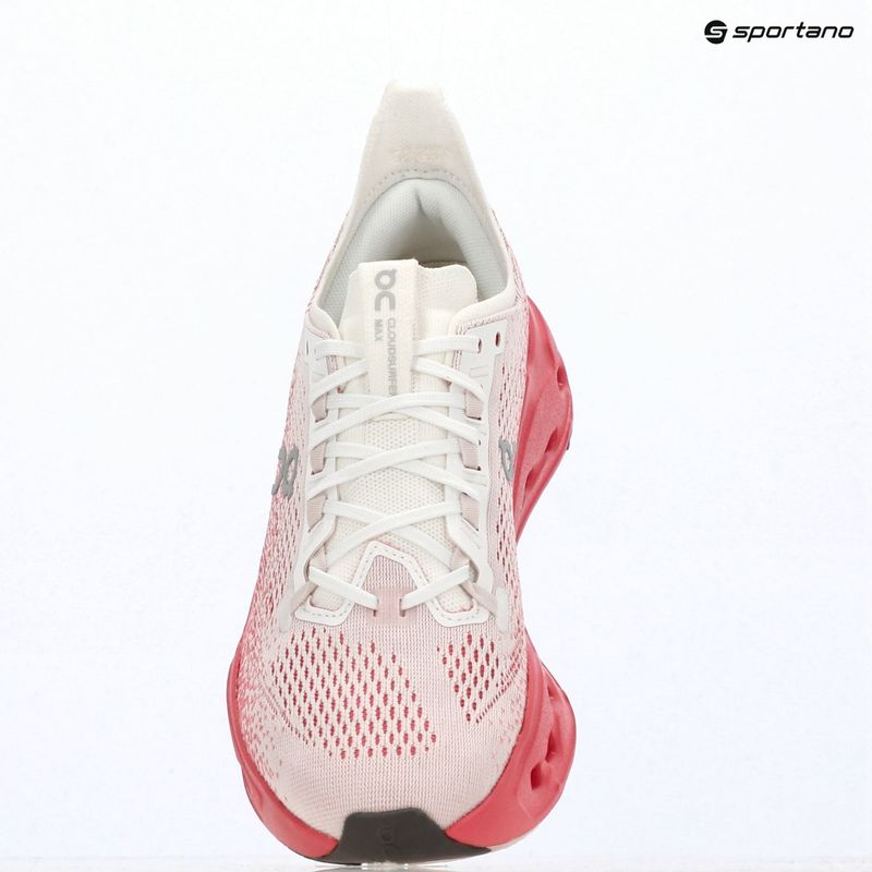 Női futócipők On Cloudsurfer Max white/camellia 16