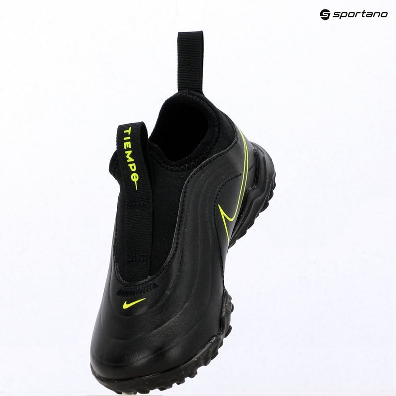 Gyerek focicipő Nike Tiempo Maestro Flex Jr TF PS black/volt/black 15