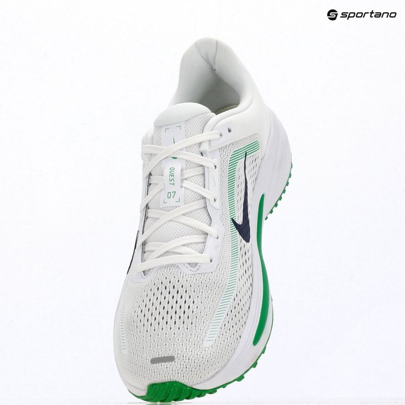 Férfi futócipők Nike Quest 7 white/green spark/midnight navy 10