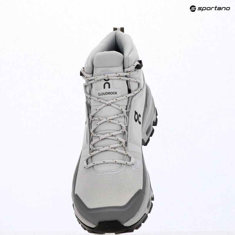 Férfi kirándulócipők On Cloudrock Mid Waterproof glacier/alloy 7