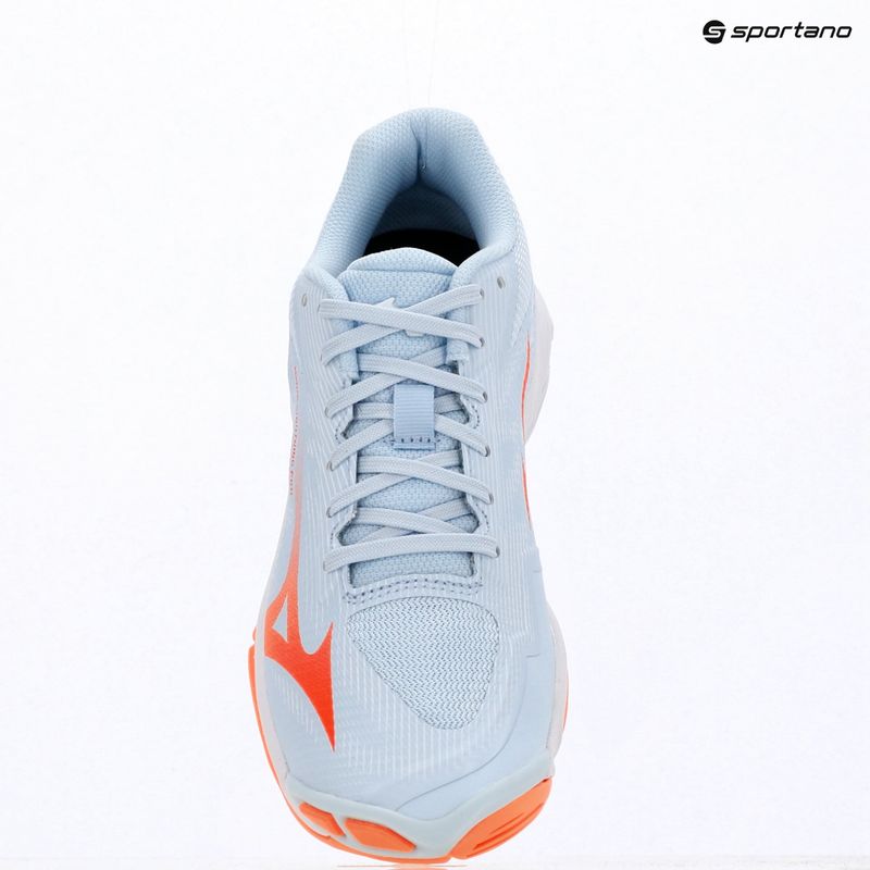 Női röplabda cipő Mizuno Wave Lightning Pro blue finch/lava orange/flamingo coral 15