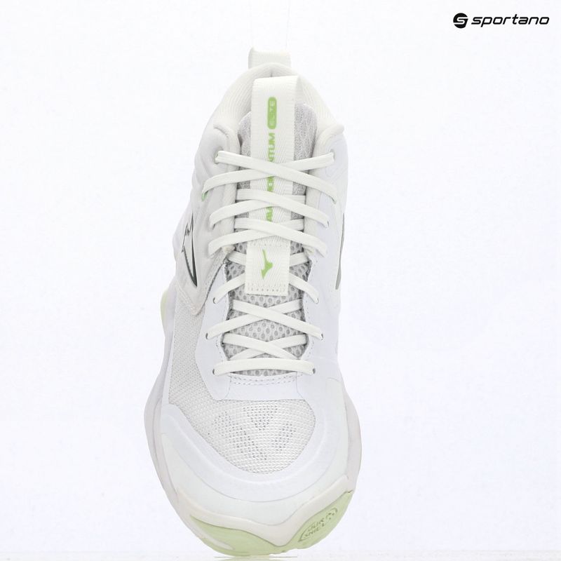 Női röplabda cipő Mizuno Wave Momentum Elite Mid white/balsam green/ambrosia 15