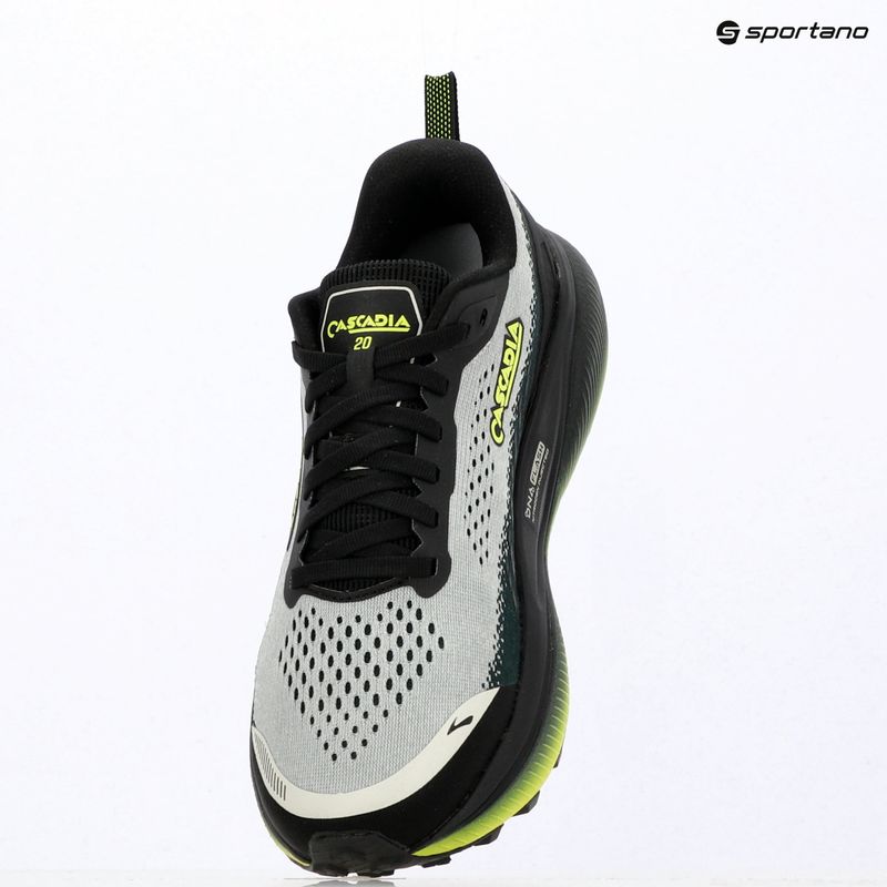 Férfi futócipők Brooks Cascadia 20 grey/black/nightlife 8