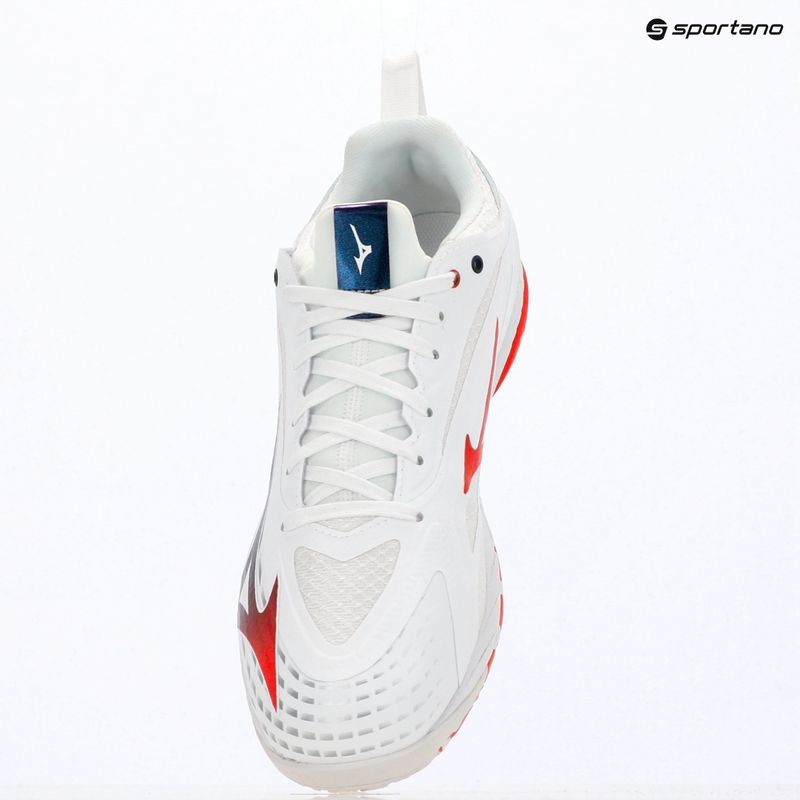 Férfi teniszcipő Mizuno Wave Drive Neo 4 white/insignia blue/orange 13