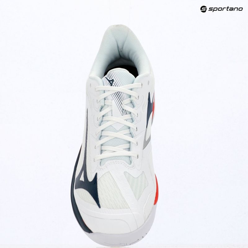 Férfi teniszcipő Mizuno Wave Exceed Court AC white/insignia blue/orange 14