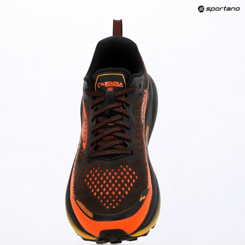 Férfi futócipők Brooks Cascadia 20 black/tigerlily/orange 16