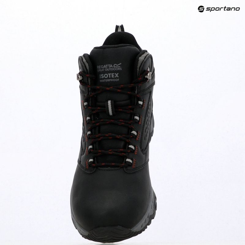 Férfi túracipők REGATTA Amble Boot Waterproof black/riored 17