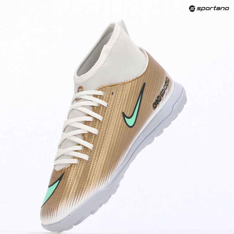Gyermek focicipők Nike Jr. Mercurial Superfly 11 Club "Kylian Mbappé" metallic gold/green glow 15