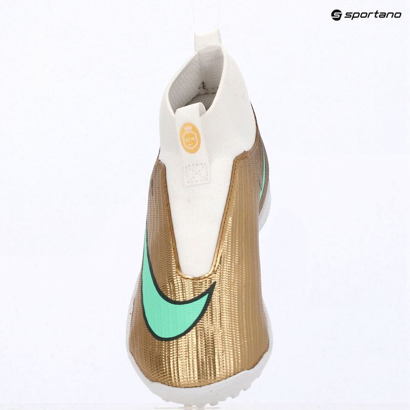 Gyermek focicipők Nike Jr. Mercurial Superfly 11 Academy "Kylian Mbappé" metallic gold/green glow 15