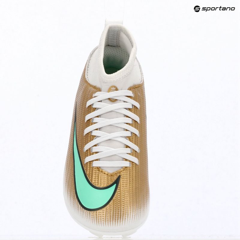 Gyermek focicipők Nike Jr. Mercurial Superfly 11 Club "Kylian Mbappé" metallic gold/green glow 17