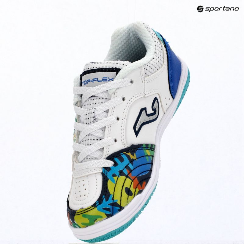 Gyermek focicipők Joma Top Flex Jr IN white 14