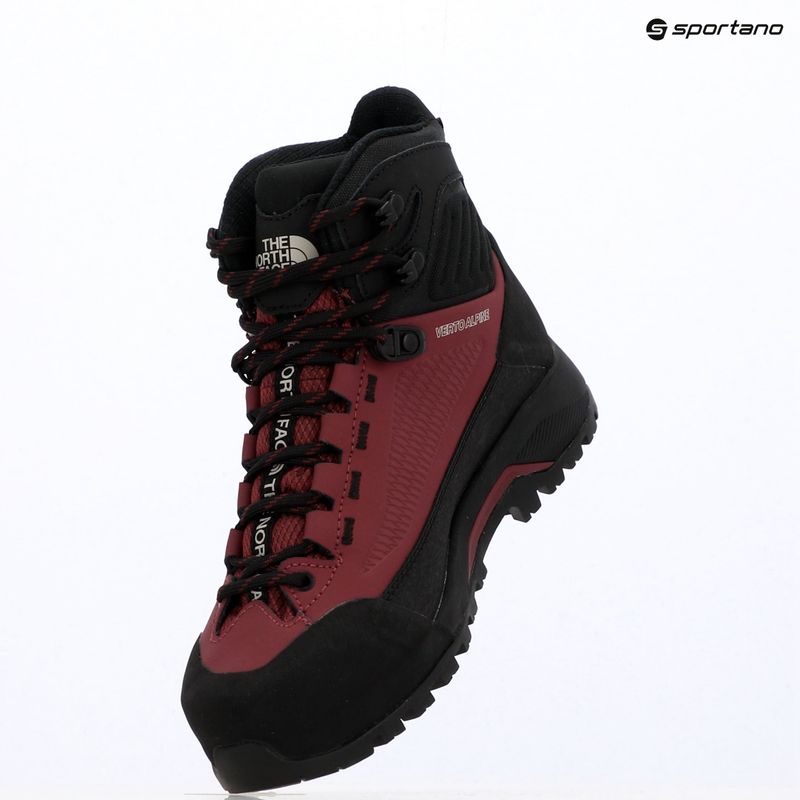 Női megközelítő cipők The North Face Verto Alpine Mid GTX burgundy crush/tnf black 15