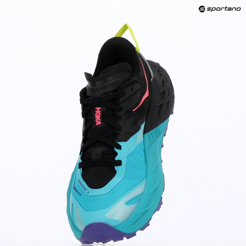 Női futócipők HOKA Speedgoat 7 black/electric aqua 17