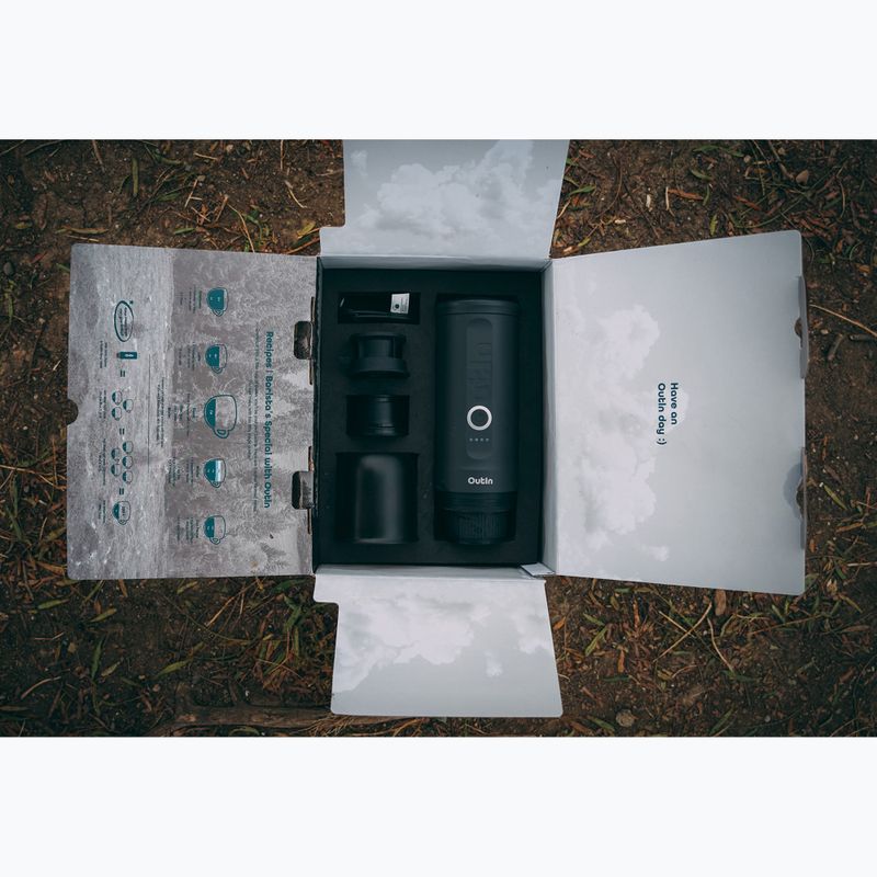 Hordozható kávéfőző OutIn Nano Portable Espresso space grey 8