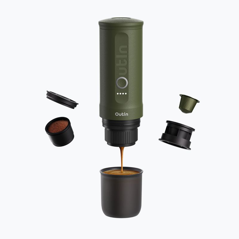 Hordozható kávéfőző OutIn Nano Portable Espresso forest green 2