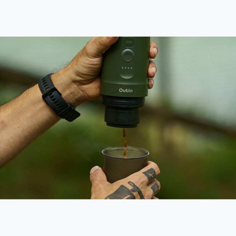 Hordozható kávéfőző OutIn Nano Portable Espresso forest green 7