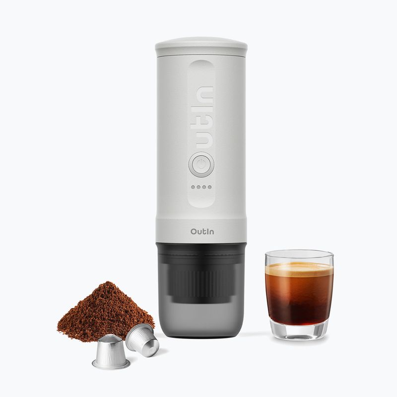 Hordozható kávéfőző OutIn Nano Portable Espresso peal white 3